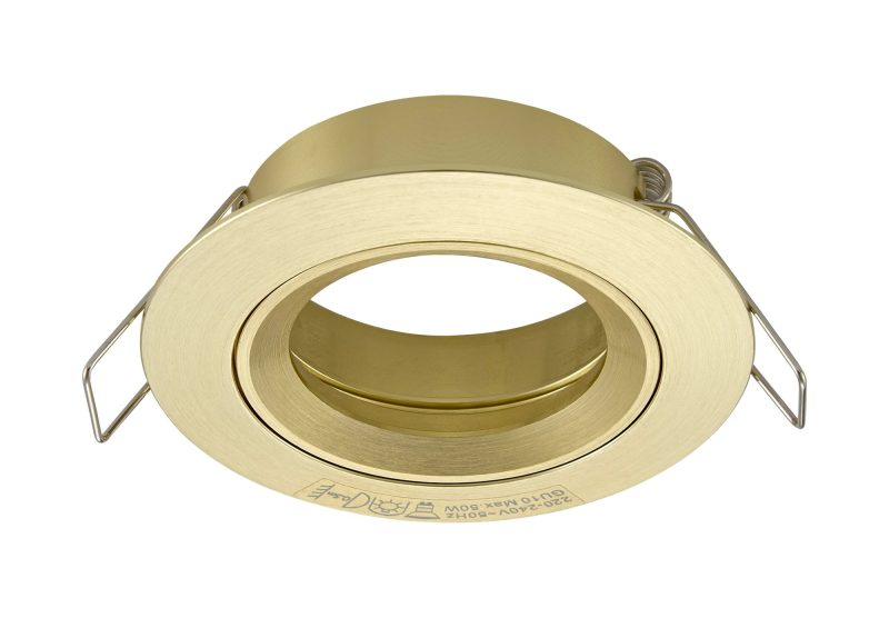 Fantasia Saturn recessed spotlight fixed, brushed gold, GU10