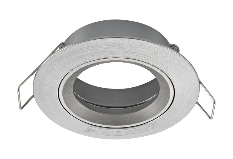 Fantasia Saturn Einbaustrahler GU10, fest, gebürsteter Stahl 80 mm
