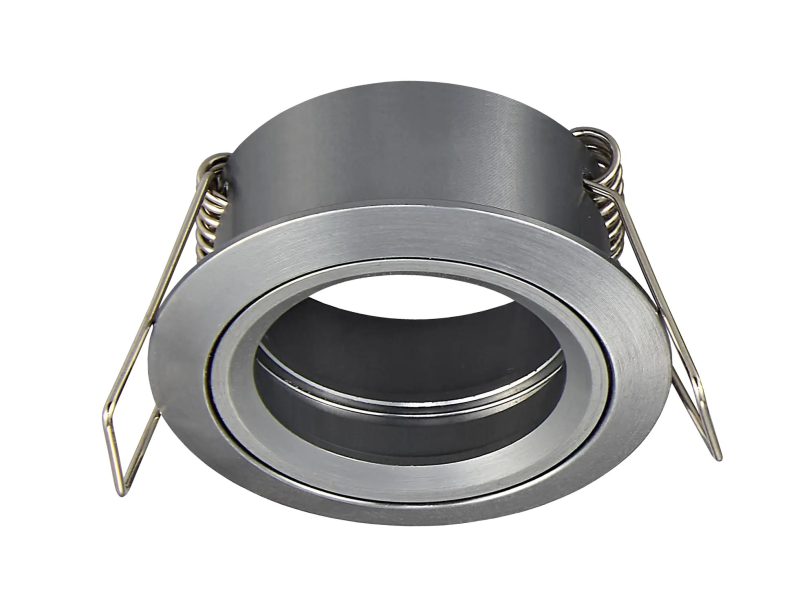 Fantasia Saturn Mini inbouwspot, vast, MR11-fitting, kleur staal