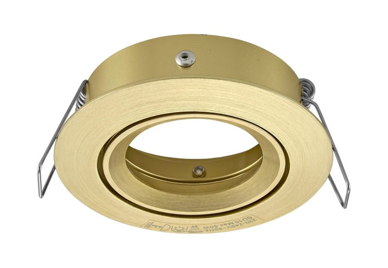 Fantasia Saturn Einbauspot GU10 schwenkbar gebürstet gold 83 mm