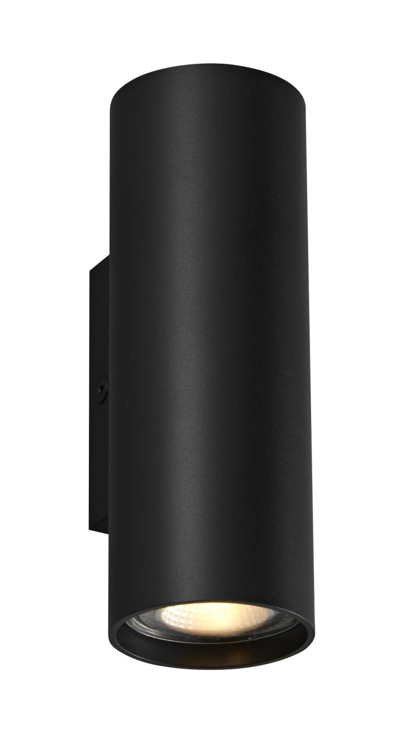 Fantasia Taboo wall light up/down GU10 dimmable black aluminium