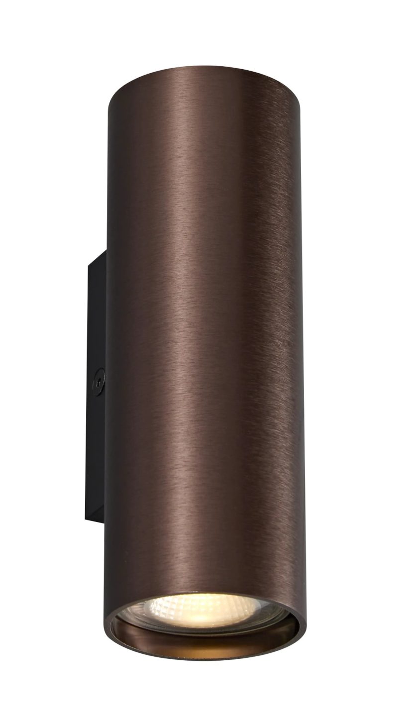 Fantasia Aplique de pared Taboo bronce con efecto up and down light