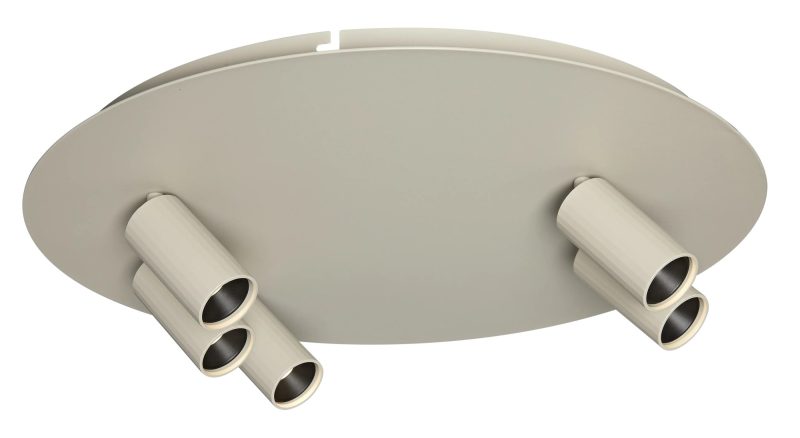 Fantasia ORYX round ceiling light, 5 lights, beige