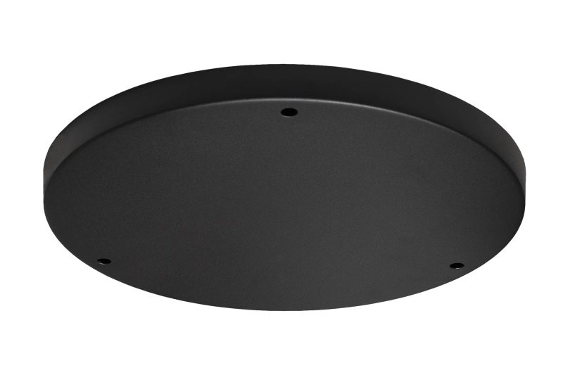Fantasia Rozet III round surface-mounted canopy 350 mm black, 3 pendants