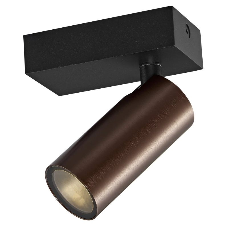 Fantasia Xia spot 1L bronze orientable GU10 dimmable IP44 salle de bain