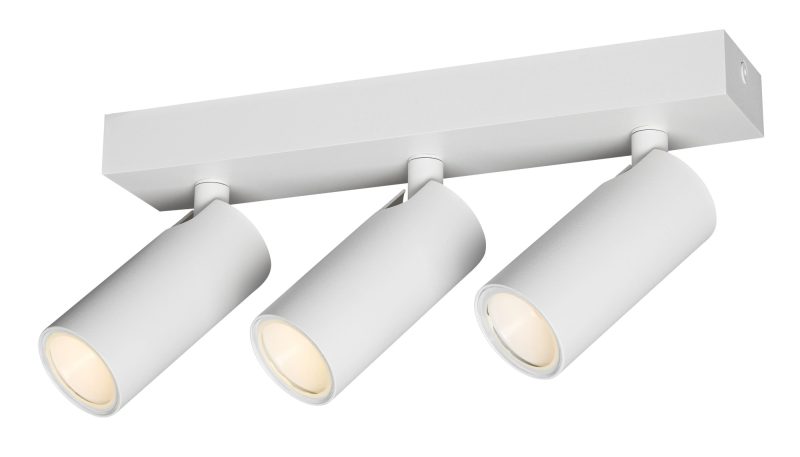 Fantasia Xia ceiling spotlight 3-light white IP44 adjustable excl. bulb