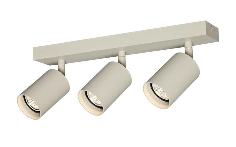 Fantasia TABOO surface-mounted spotlight, 3 lights, beige finish
