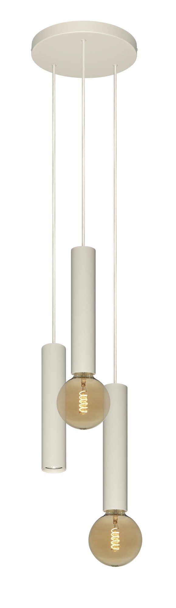 Fantasia Taboo hanglamp 3-lichts beige - Deco collectie