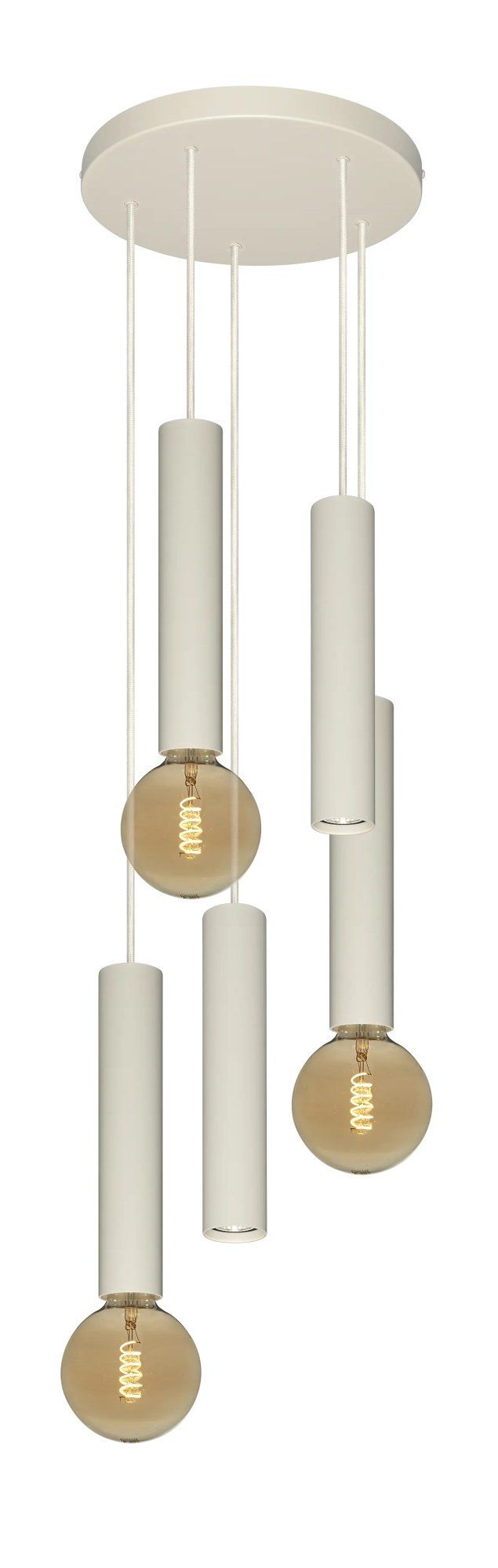 Fantasia Taboo hanglamp 5-lichts beige, Deco collectie