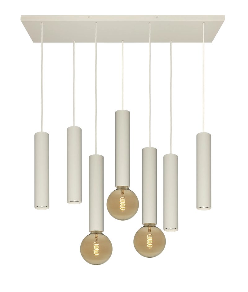 Fantasia Taboo hanglamp 7-lichts beige – Deco collectie