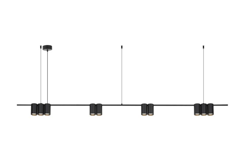 Fantasia ISE Pendelleuchte, 10x GU10, 180 cm, schwarz – Deco