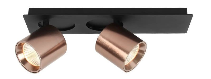 Fantasia Oyo LED-Spot, 2 Lichtpunkte, bronzefarben, 620 Lumen, 2700K
