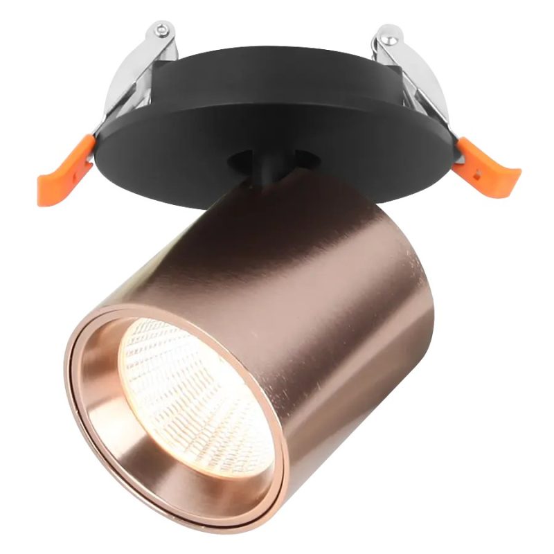 Fantasia Oyo LED-Einbauspot, bronze, 2700K warmweiß