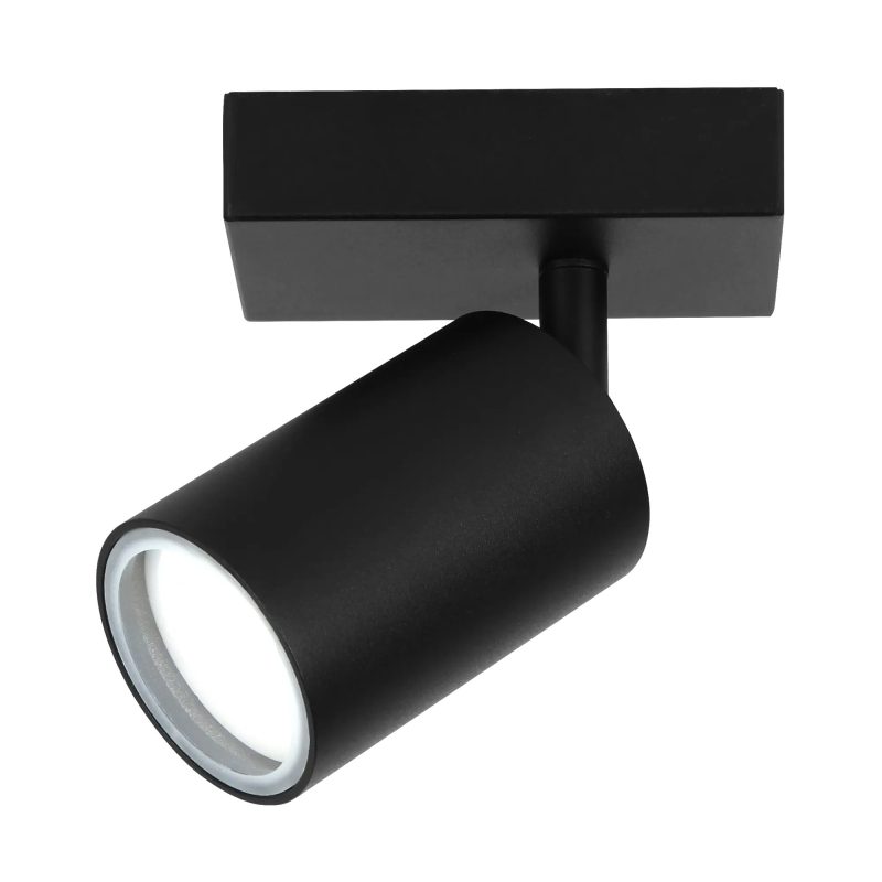 Fantasia Faretto Inaki nero, orientabile, IP44, attacco GU10, 1 punto luce