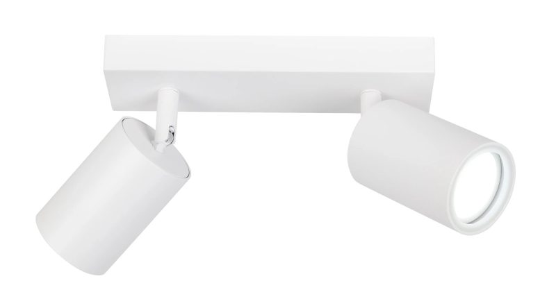 Fantasia Inaki surface spot 2 light points white GU10 tiltable IP44