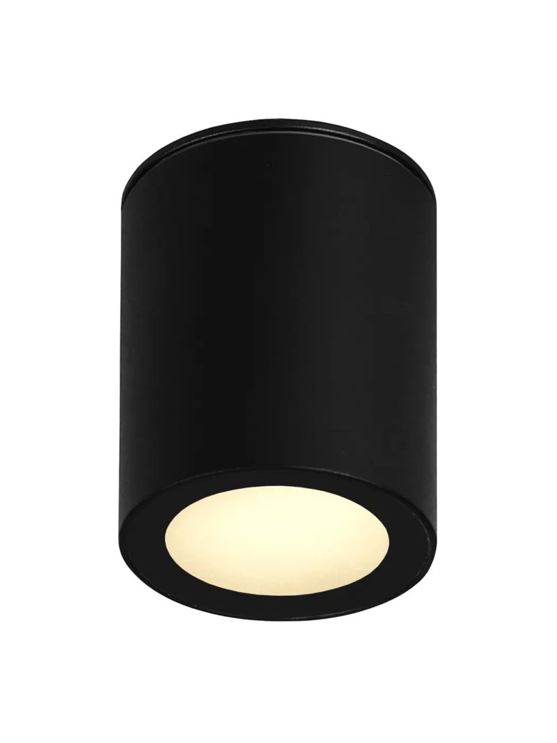 Fantasia Batu surface-mounted spot GU10 black aluminium IP65