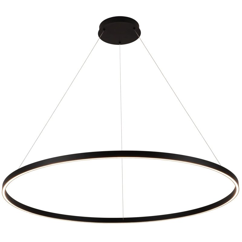 Fantasia Guri Pendelleuchte rund LED schwarz Ø120cm dimmbar
