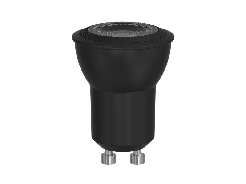 Fantasia lampada LED GU10 MR11 3,35W 2700K dimmerabile nera