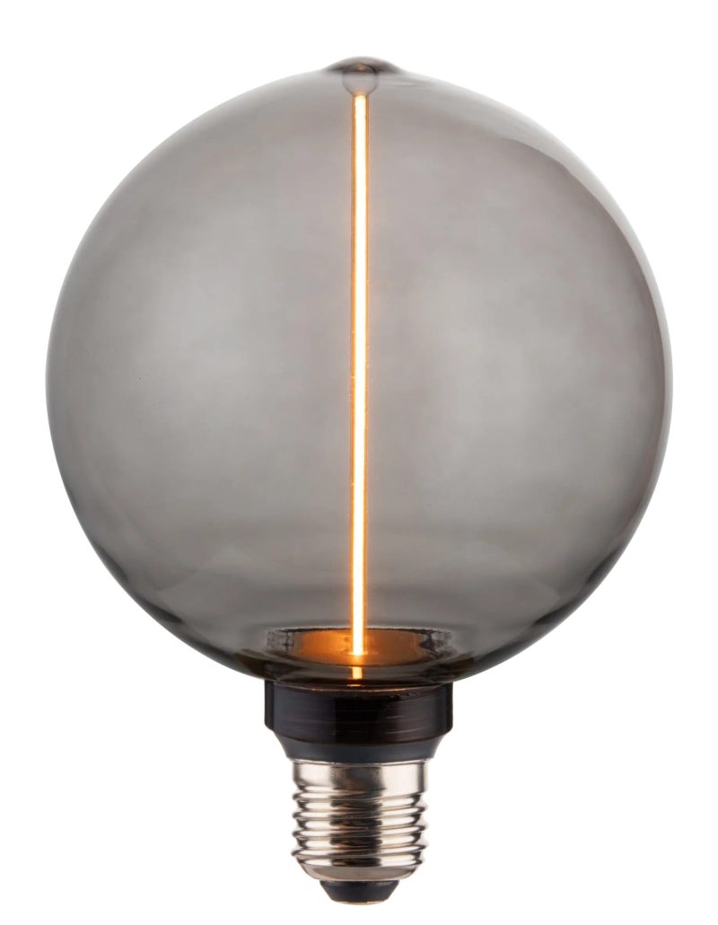 Fantasia Decoline Globe LED-Lampe E27 3,5W dimmbar Rauchglas grau
