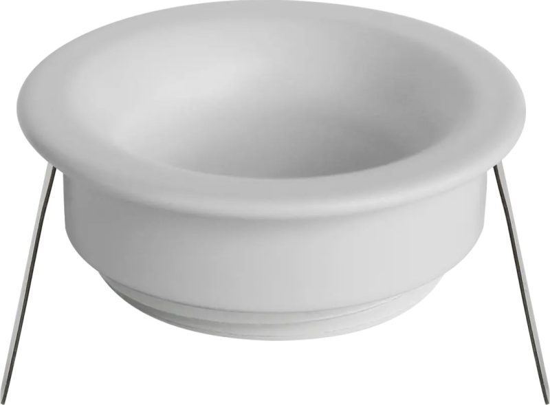 Fantasia Deep Deco Mini Abdeckring für Einbauspot, weiße Keramik