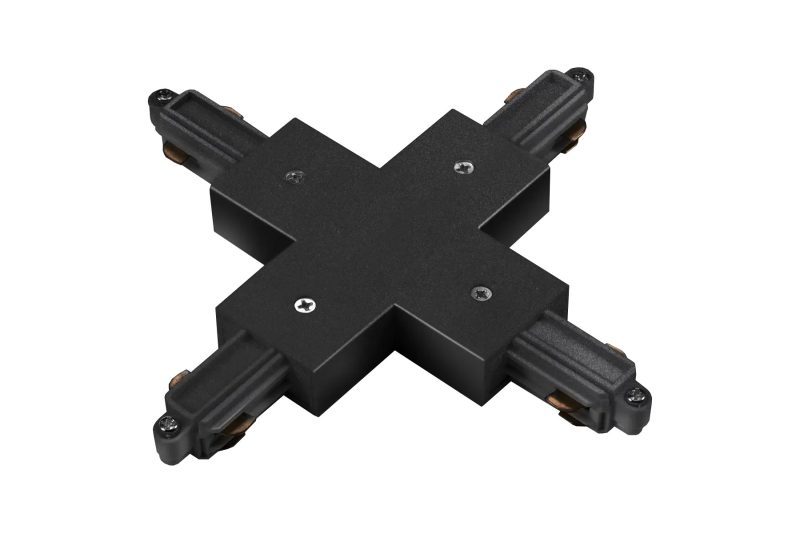 Fantasia Track 1F X-connector connettore a croce per binario nero