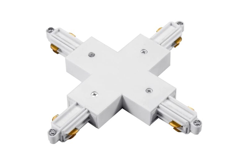 Fantasia Track 1F X-connector railsysteem, wit, earth buitenzijde