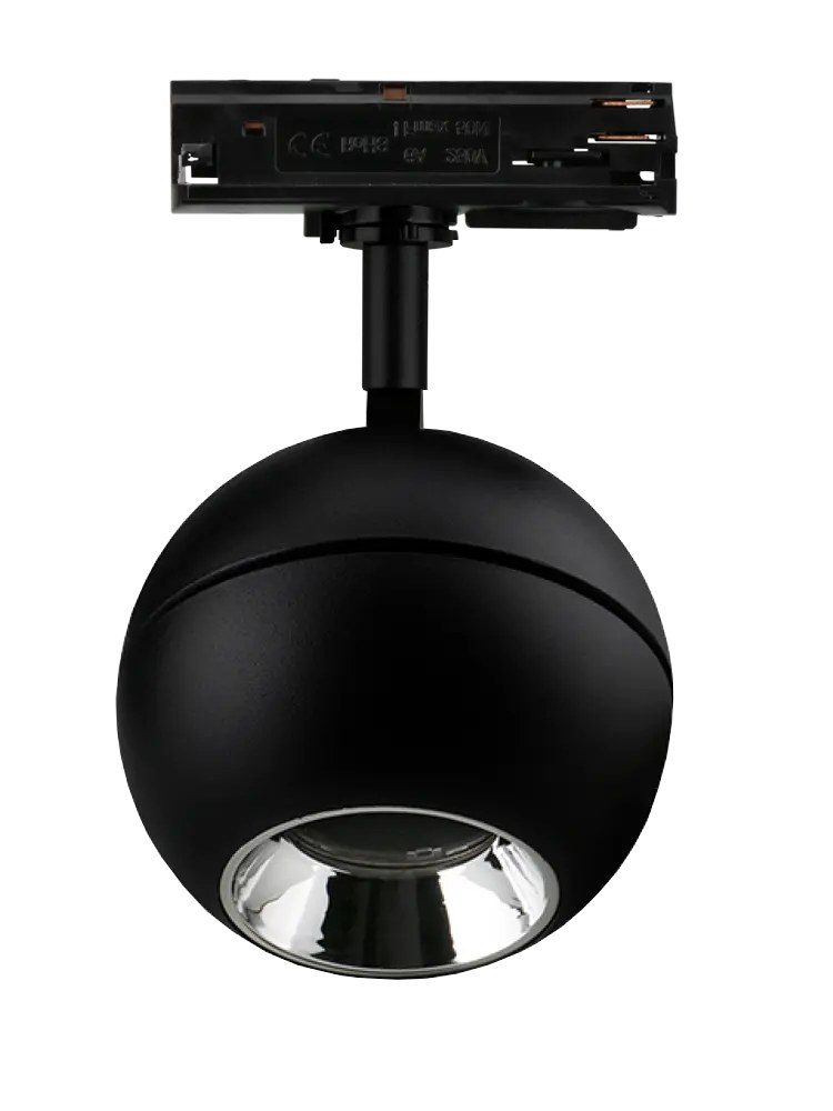 Fantasia Orbit faretto LED a binario 6W/9W, 2700K dimmerabile, nero