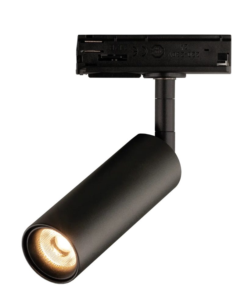 Fantasia Lopal LED railspot 4,5W dimbaar zandzwart voor 1-fase railsysteem