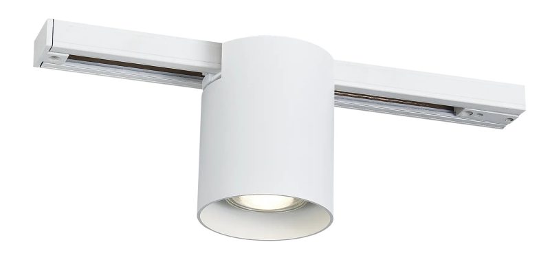 Fantasia Babar round surface-mounted spot GU10 track white aluminium