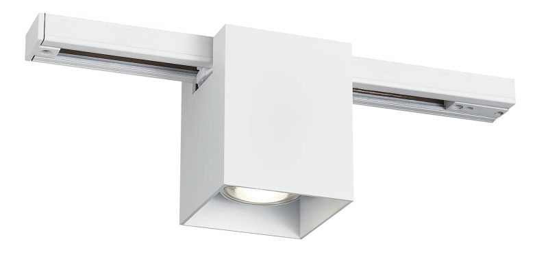 Fantasia Babar round surface-mounted spot GU10 white track rail