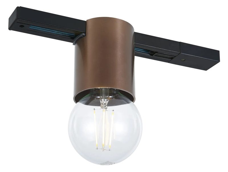 Fantasia Babu Schienenspot für Eins-Phasen-Schiene, E27, brushed bronze