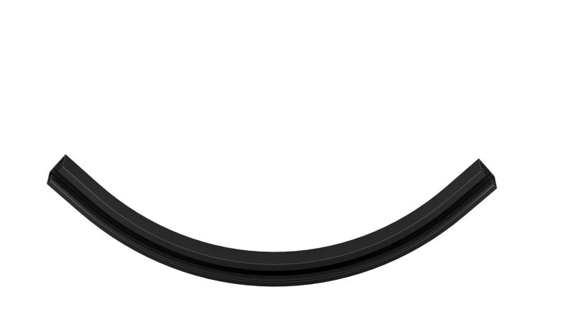 Fantasia Micro Line Mini 1F-track outer bend black rail segment