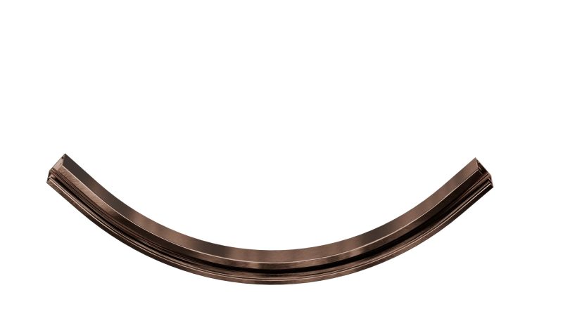 Fantasia Micro Line connettore curva esterna binario mini 1 fase, bronzo spazzolato