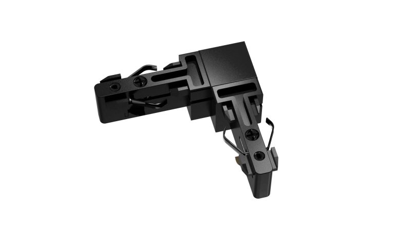 Fantasia Micro Line L-connector zwart voor railverlichting, IP20