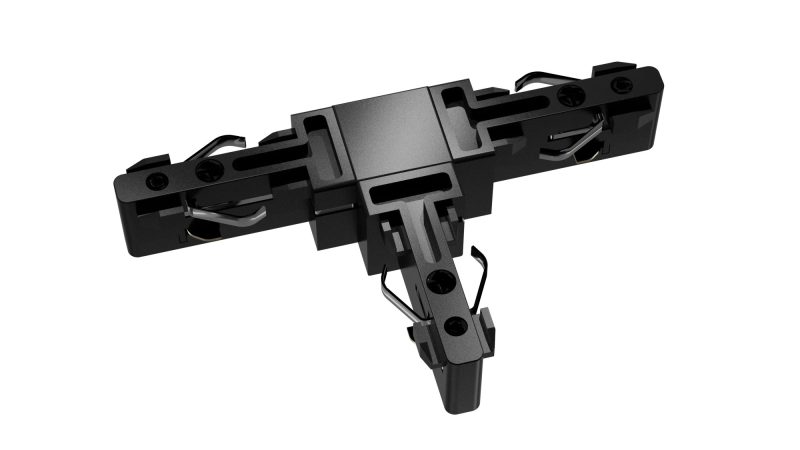 Fantasia Micro Line T-connector zwart - koppelstuk railsysteem