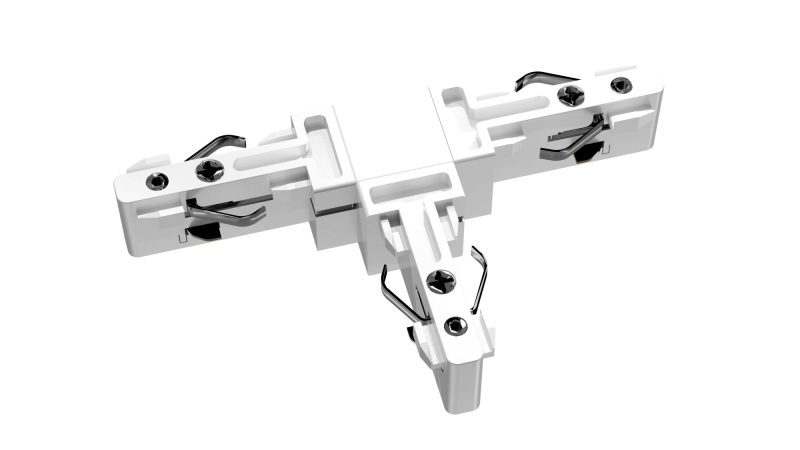 Fantasia Micro Line T-connector voor railsysteem, wit, aluminium