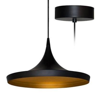 Indigo Sharp Pendelleuchte LED konisch schwarz-gold 350mm 24W