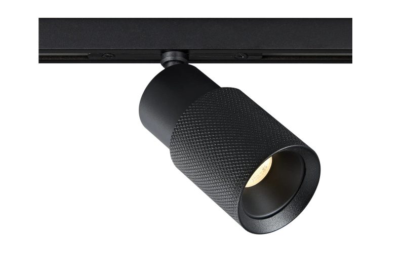 Fantasia Nysal railspot Micro Line, zwart aluminium, dimbaar, GU10