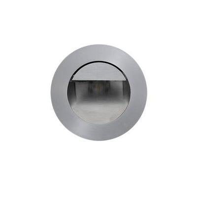 Indigo inbouwwandlamp LED rond RVS grijs Ø92mm 1W 3000K