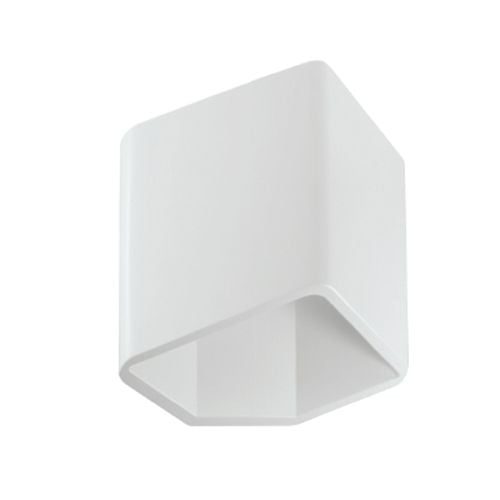 Indigo LED Wandleuchte eckig up-down weiß matt 7,5W