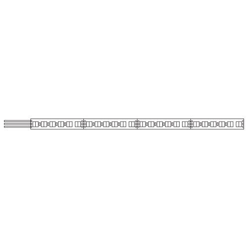 Fantasia Striscia LED 24V 28,8W al metro 1200 lumen larghezza 12mm IP20