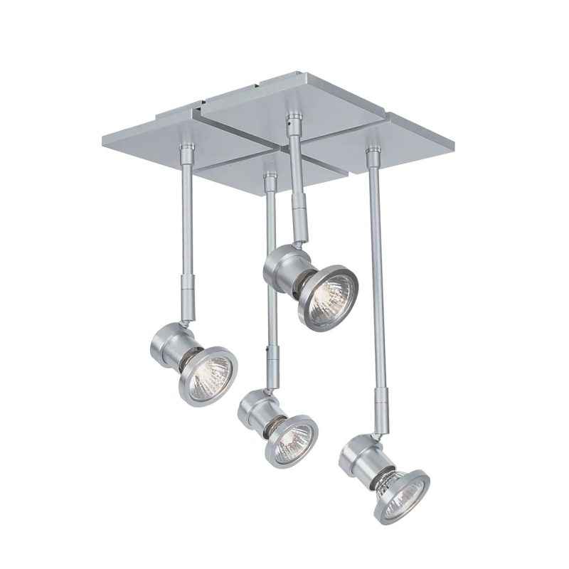 Fantasia X-Base Nubis LED Deckenleuchte 4x GU10 5W anthrazit Aluminium