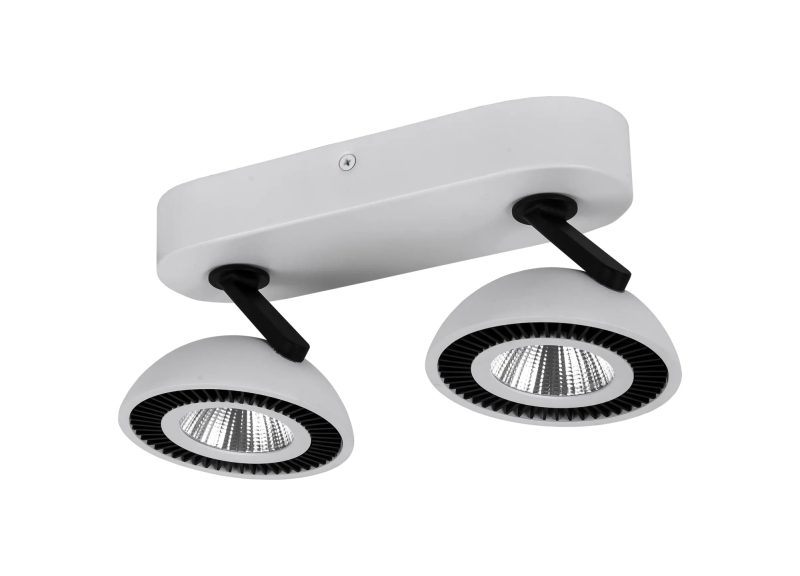Fantasia NOOMI spot LED dimmable 2 points 2x7W 3000K blanc satiné