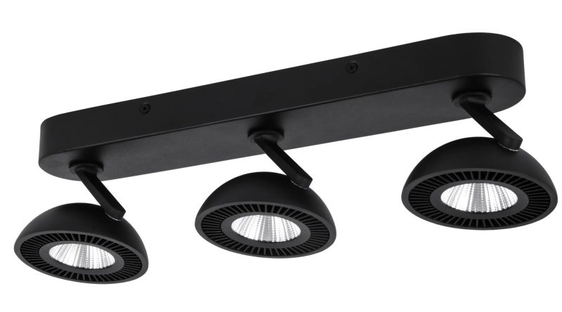 Fantasia NOOMI spot plafonnier 3 points dimmable 3x7W 3000K noir satiné