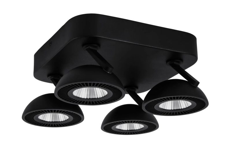 Fantasia NOOMI Spot dimmerabile 4x7W 3000K satinato nero