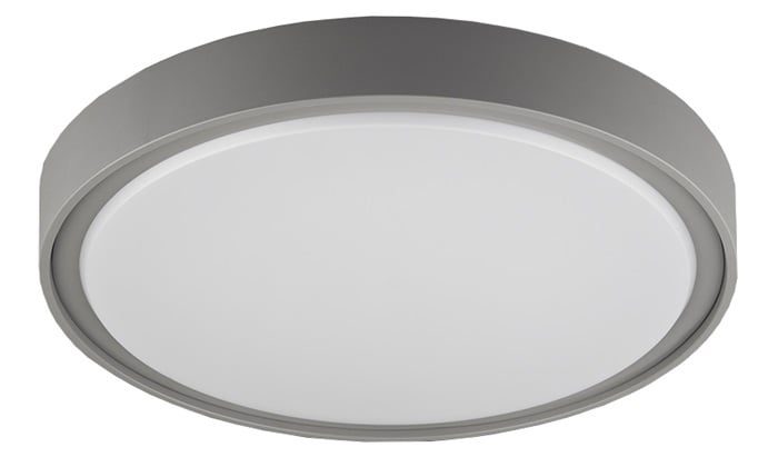 Fantasia Qijo round ceiling lamp grey IP65 260mm 16W 1800 lumen