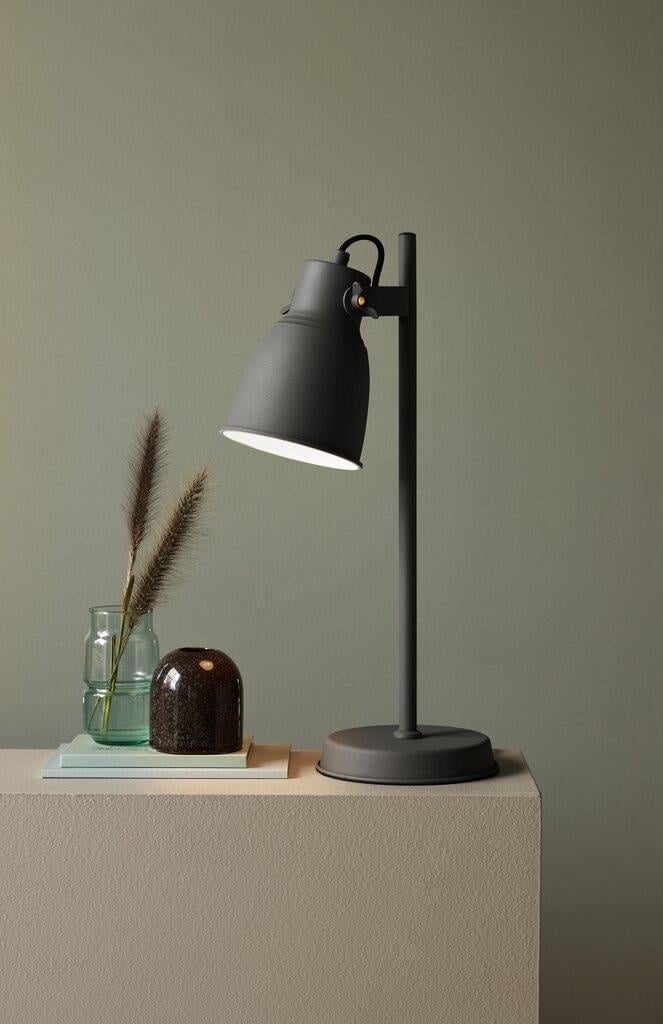 Nordlux Adrian Tischlampe E27 anthrazit Metall dimmbar 47 cm