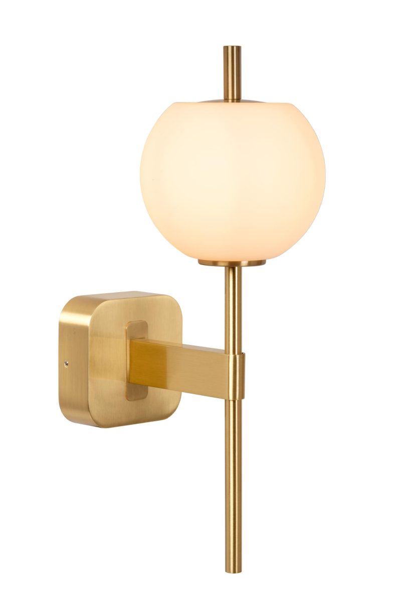 LUCIDE ELDA - Badezimmer Wandlampe - 1xG9 - IP44 - Matt Gold / Messing