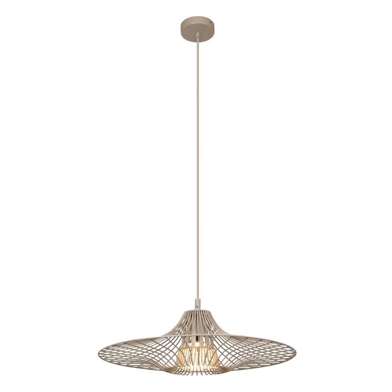 LUCIDE ELLIS - Hanglamp - Ø 50 cm - 1xE27 - Taupe - Essential