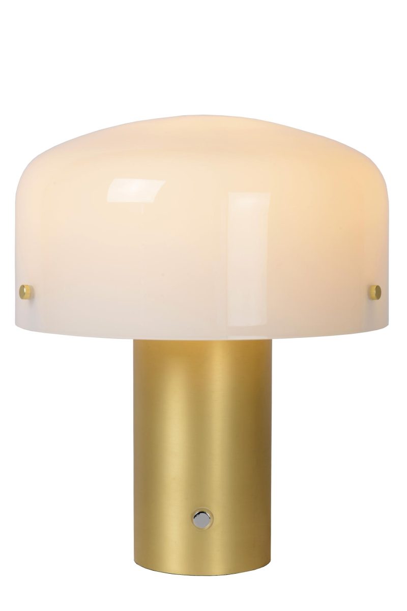 LUCIDE TIMON - Tafellamp - 1xE27 - Mat Goud / Messing
